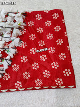 By Leheriya Saree With Exquisite Gotapatti Work