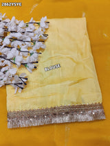 By Chiffon Tissue Saree With Party Wear