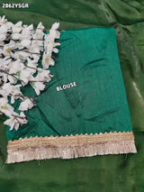By Chiffon Tissue SareeWith Party Wear