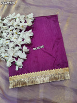 By Chiffon Tissue SareeWith Party Wear