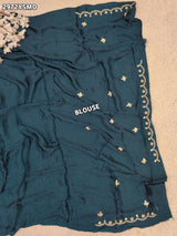 By Traditional Saree With Cutdana zardozi work