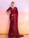 By Bandhani Saree With Festive wear