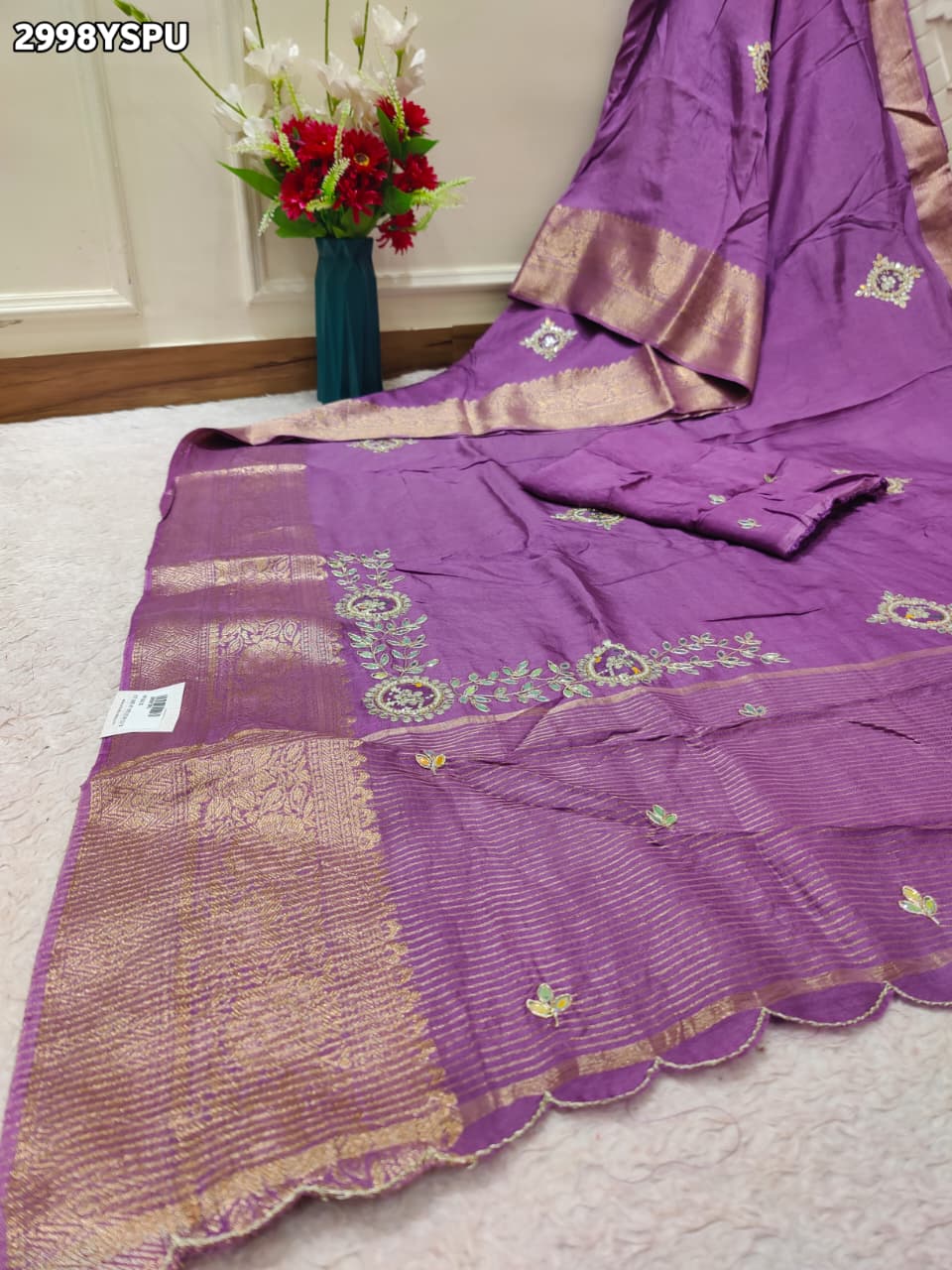 By Traditional Saree With Festive Wear
