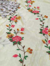 By Zari border Saree With Festive Wear