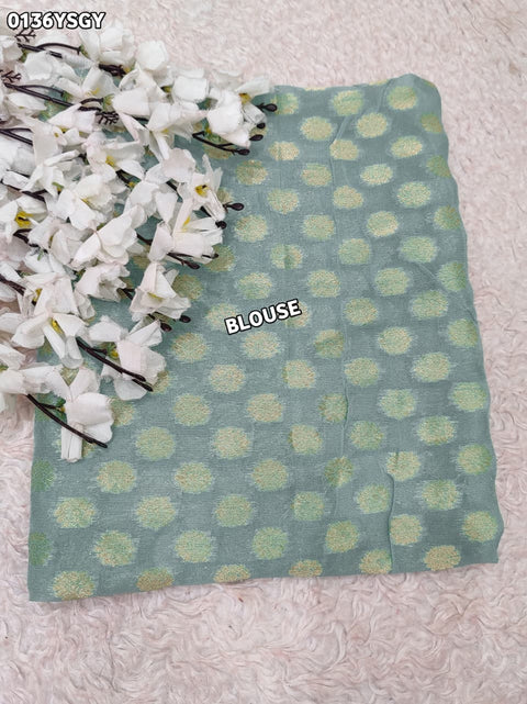 By Zari border Saree With Festive Wear