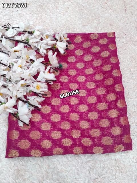 By Zari border Saree With Festive Wear