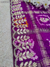 By Bandhani Saree With Traditional Wear