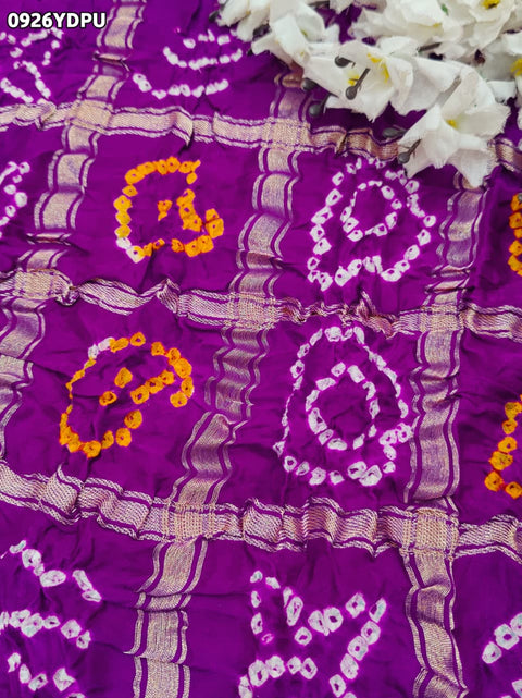 By Bandhani Saree With Traditional Wear
