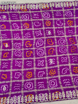 By Bandhani Saree With Traditional Wear