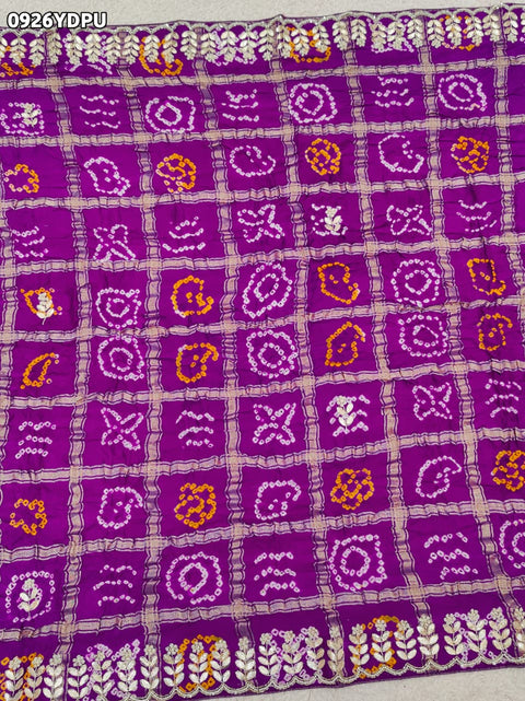 By Bandhani Saree With Traditional Wear