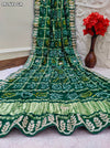 By Bandhani Saree With Traditional Wear