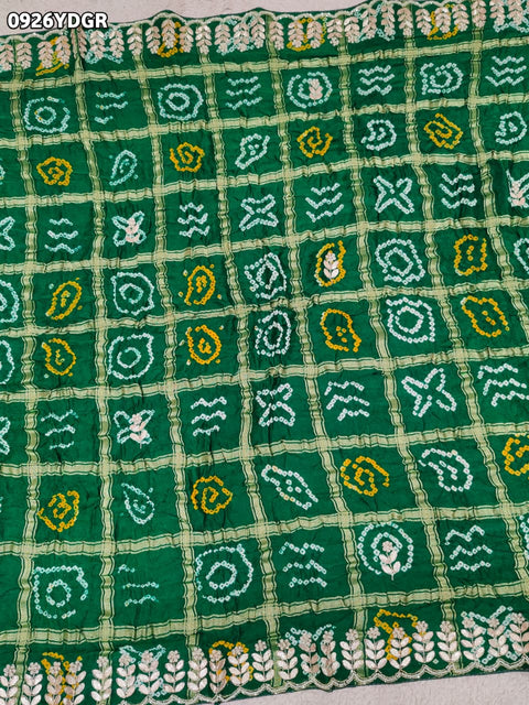 By Bandhani Saree With Traditional Wear