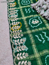 By Bandhani Saree With Traditional Wear