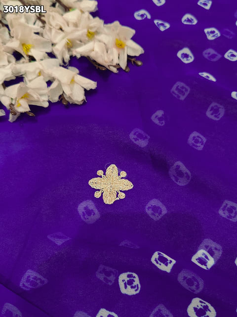 By Bandhani Saree With Festive Wear