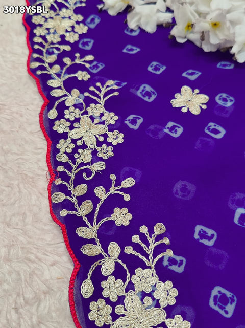 By Bandhani Saree With Festive Wear