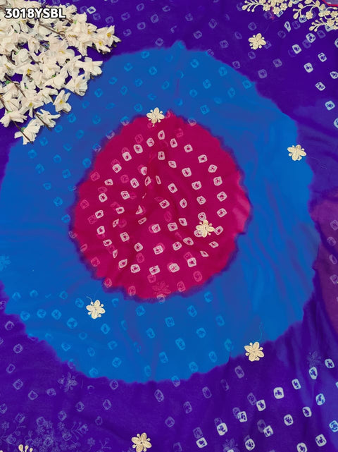 By Bandhani Saree With Festive Wear