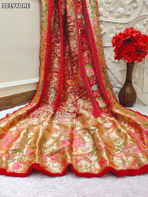 By Kalamkari Dupatta With Traditional Wear