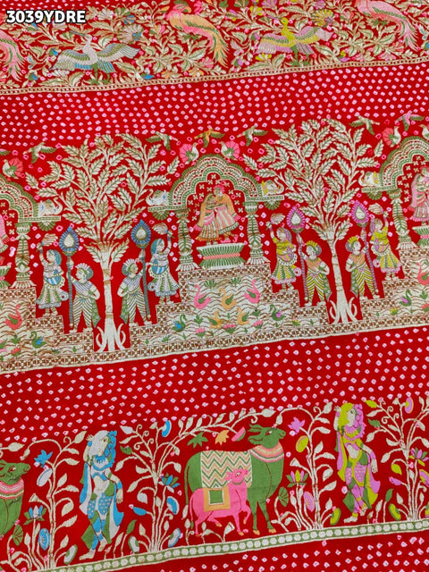 By Kalamkari Dupatta With Traditional Wear