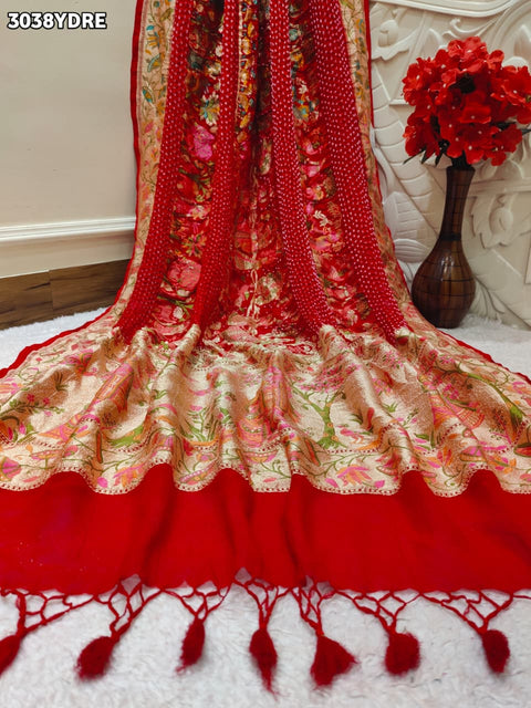 By Kalamkari Dupatta With Traditional Wear