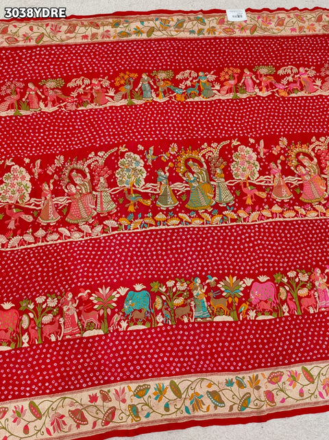 By Kalamkari Dupatta With Traditional Wear