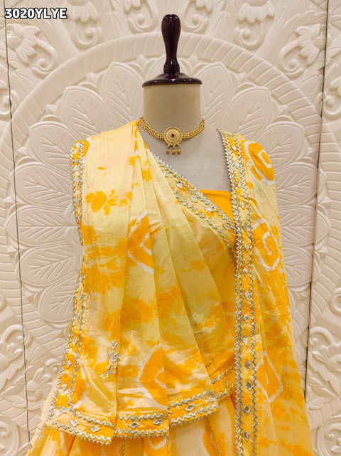 By Shibori Lehenga With Festive Wear