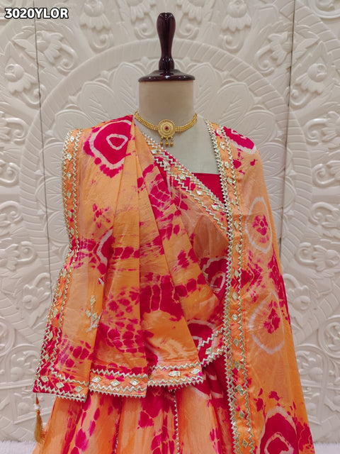 By Shibori Lehenga With Festive Wear