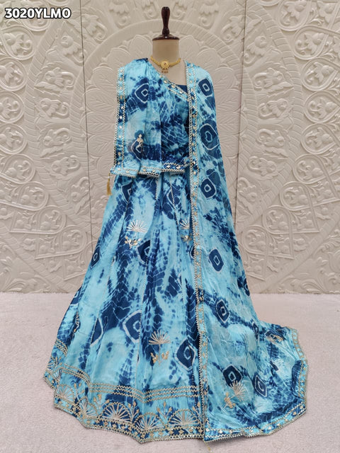 By Shibori Lehenga With Festive Wear