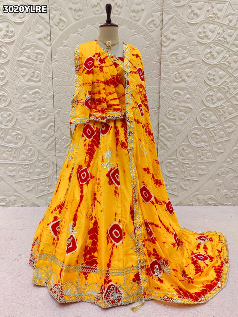 By Shibori Lehenga With Festive Wear
