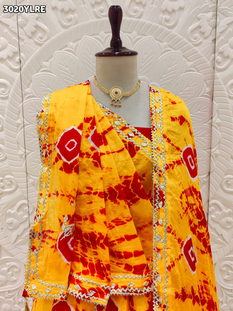 By Shibori Lehenga With Festive Wear