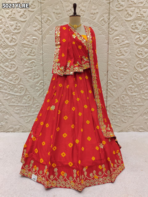 By Bandhani Lehenga With Festive Wear