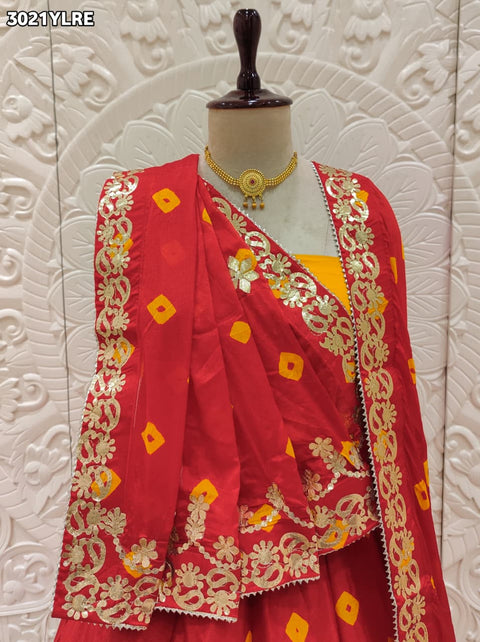 By Bandhani Lehenga With Festive Wear