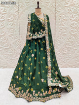 By Bandhani Lehenga With Gota Patti Work 