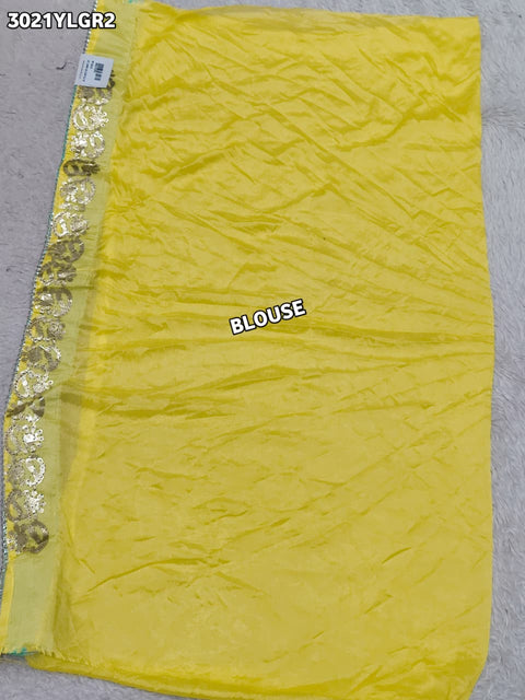 By Bandhani Lehenga With Gota Patti Work 