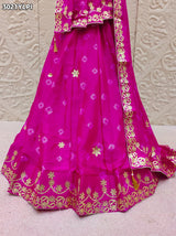 By Bandhani Lehenga With Gota Patti Work 