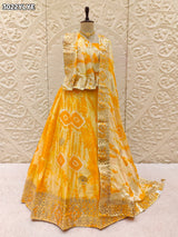 By Shibori Lehenga With Festive Wear