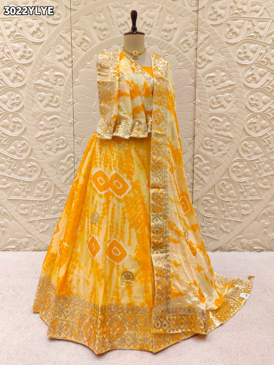 By Shibori Lehenga With Festive Wear