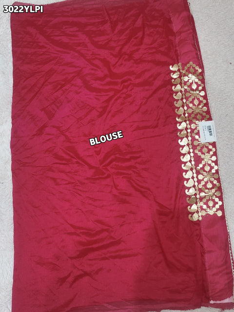 By Shibori Lehenga With Gota Patti Work 