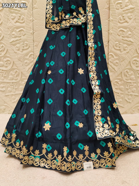 By Bandhani Lehenga With Gota Patti Work 