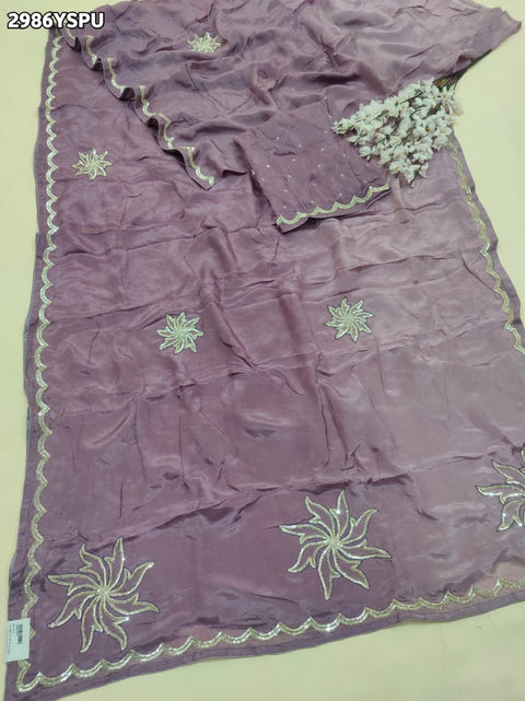 By Designer Saree with Sequence Work