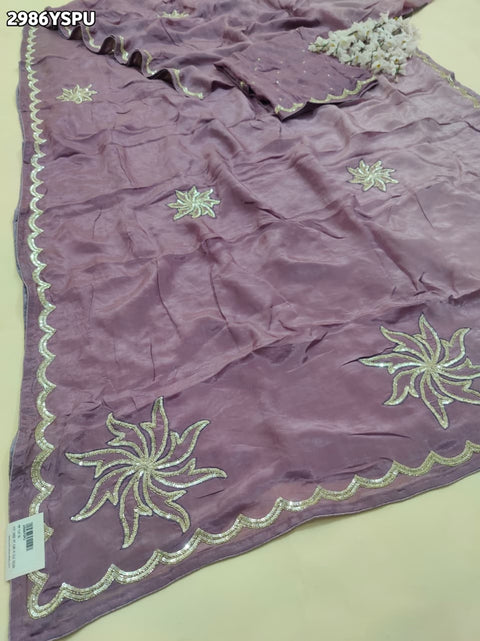 By Designer Saree with Sequence Work