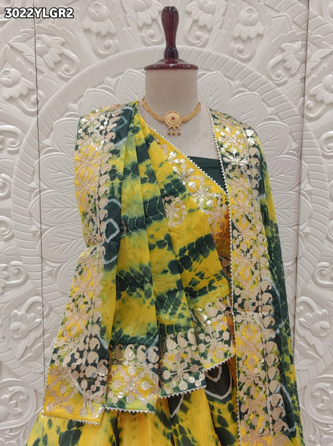 By Shibori Lehenga With Festive Wear