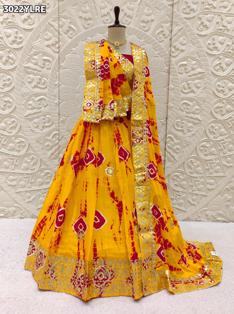 By Shibori Lehenga With Festive Wear