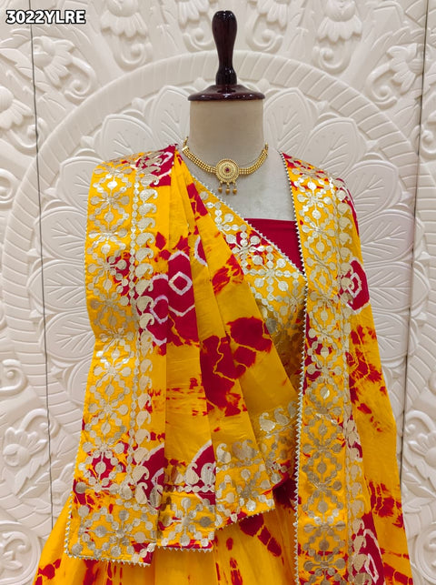 By Shibori Lehenga With Festive Wear
