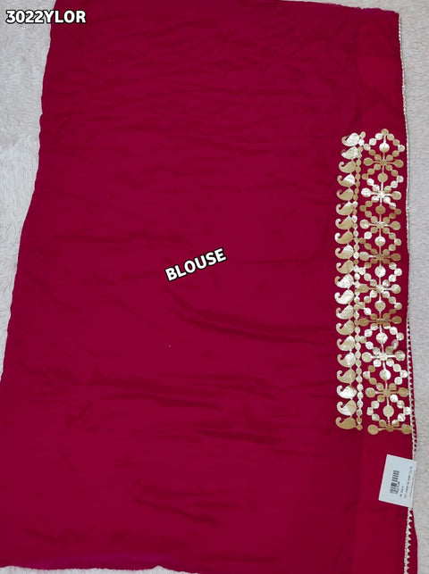 By Shibori Lehenga With Gota Patti Work 