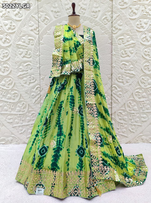 By Shibori Lehenga With Festive Wear