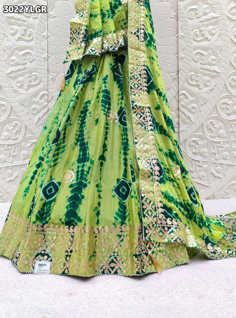 By Shibori Lehenga With Festive Wear