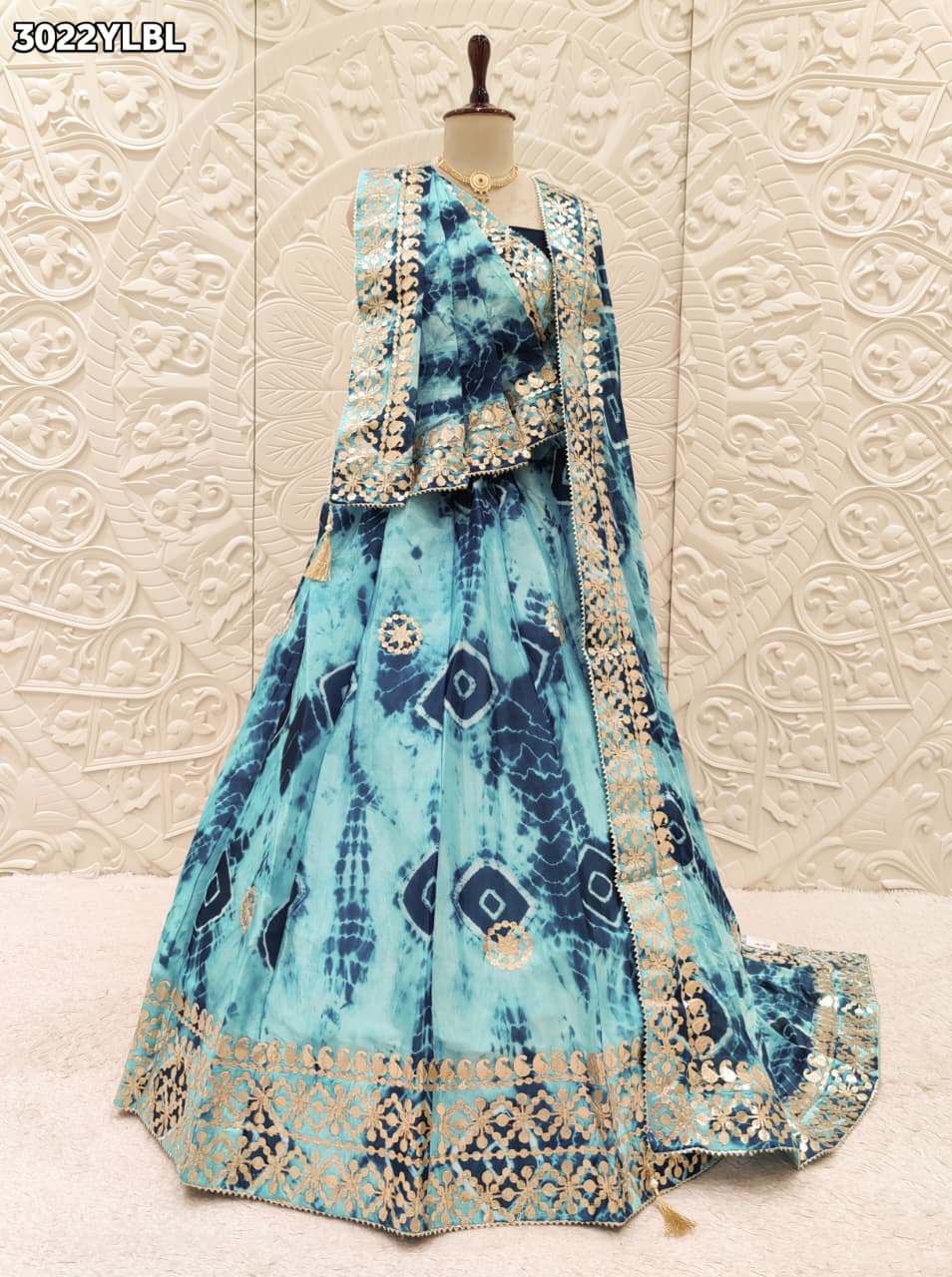 By Shibori Lehenga With Festive Wear