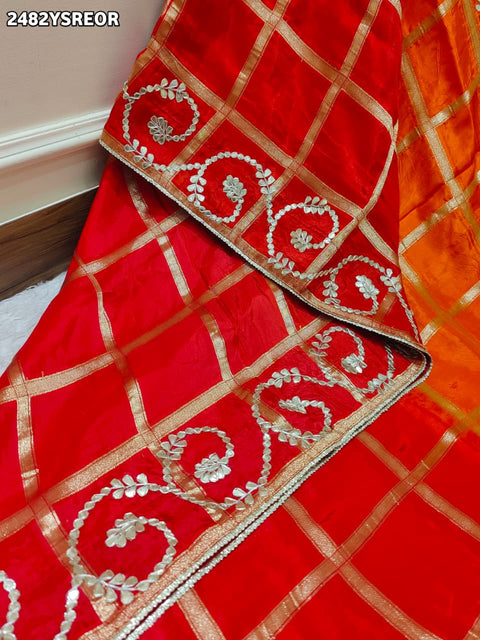 By Bollywood Style Wih Gotapatti Work Saree