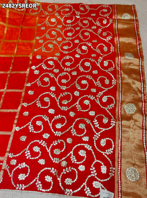 By Bollywood Style Wih Gotapatti Work Saree