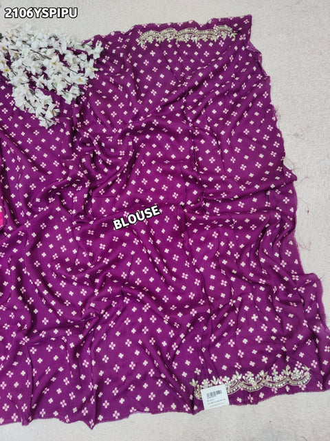 By Ikket Patola With Jaipuri Gotapatti  Work Saree